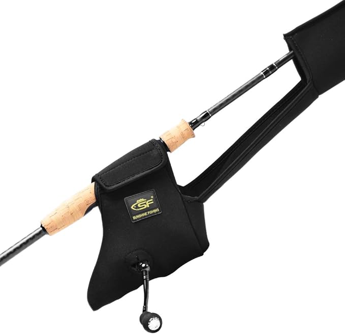 SF Fishing Rod Sock Fishing Rod Sleeve Rod Cover Braided Mesh Rod Protector Pole Gloves Fishing Tools for Spinning Fishing Rod,Casting Rod,Musky Rod, Ice Rod, Fly Rod, Spey Rod
