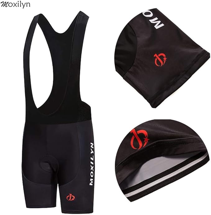 Men's Quick-Dry Cycling Jersey Set Road Bike Bicycle Shirt + Bib Shorts with 9D Gel Pad MTB Riding Clothing Kit