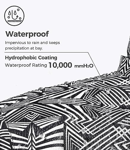 wantdo Women Hardshell Waterproof Windproof Insulated Ski Trekking Jacket