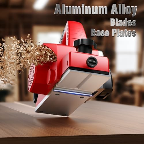 Cordless Planer Compatible with Milwaukee 18V Battery 3-1/4" Wid 2mm Dep