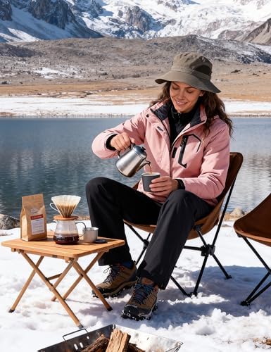 Women's Waterproof Ski Jacket Warm Winter Coat Fleece Snowboarding