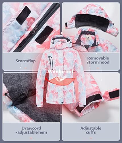 Women's Mountain Waterproof Ski Jacket Windproof Snowboarding Jacket Warm Winter Coat Raincoat