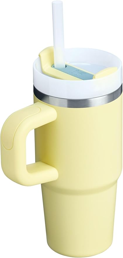STANLEY Quencher H2.0 タンブラー ハンドル＆ストロー付き 14oz | Flowstate 3段階回転蓋 | ドリンクホルダー対応 旅行用 | 保温保冷 ステンレス製 | BPAフリー | ポメロ