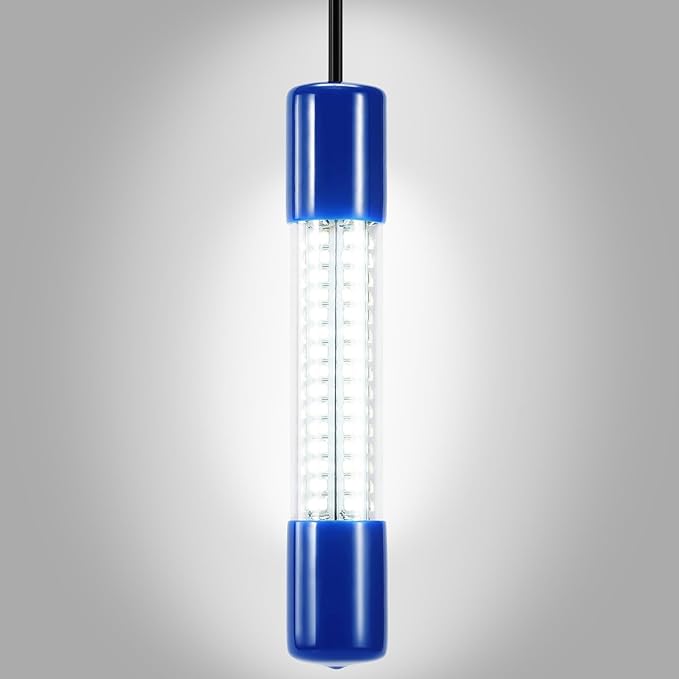 18W水中集魚灯、IP68防水 DC 12-24V LED水中集魚灯 魚誘引ルアー灯 クラッピー・エビ・イカ・ナマズ用 バッテリークランプ付き 16.4ftケーブル 緑/青/白色光