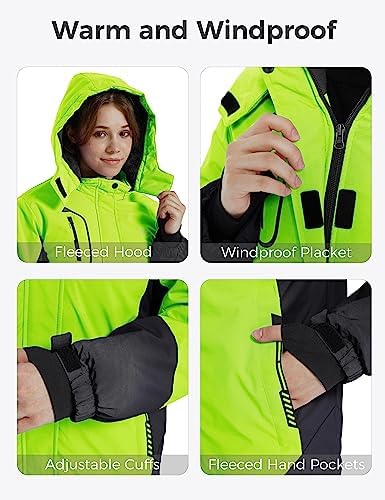wantdo Girls Winter Ski Coat Fleece Snowboarding Jacket Waterproof 10000mm