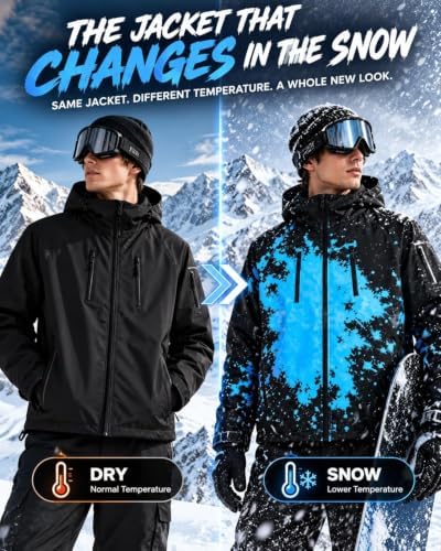Reactive Jacket The Jacket That Changes When It Snows Windbreaker for Men