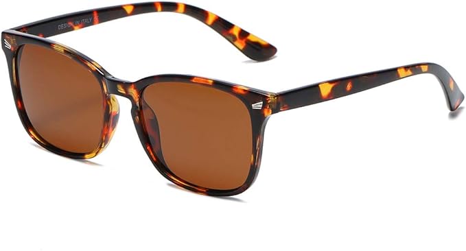 DUSHINE 偏光サングラス レディース クラシックレトロスタイル UV400保護