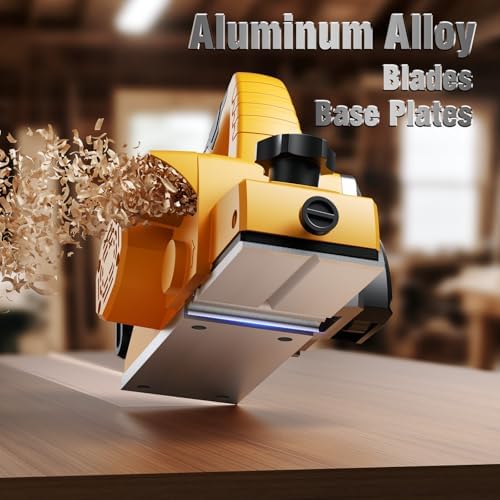 Electric Hand Planer Compatible with Dewalt 20V Battery 3-1/4" Wid 2mm Dep