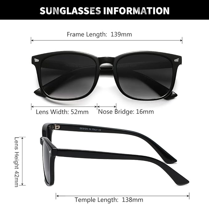 DUSHINE レディース 偏光サングラス クラシックレトロスタイル UV400保護