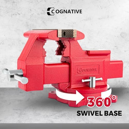 4.5” Ductile Iron Bench Vise, 4400LB Clamping Force
