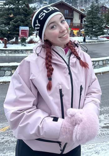 GSOU SNOW Snowboard Jacket Mens Womens Ski Jacket Baggy Snow Hoodie Coat