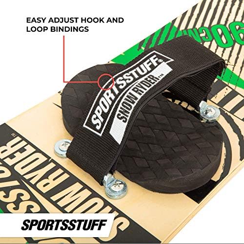 SportsStuff Wood Snowboards/Snow Sleds - Beginner Kids Winter Sports Accessories - 90cm-130cm Models
