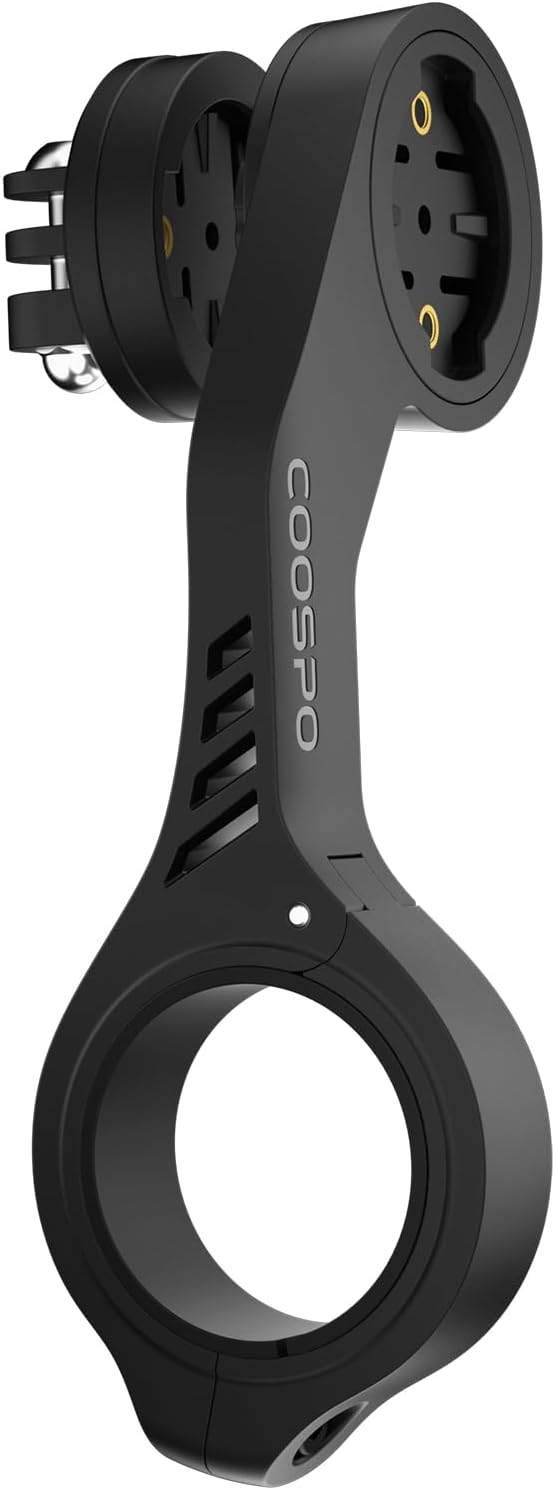 CooSpo Bike Computer Out Front Mount MT5S, Compatible with Garmin and GoPro, Bike Computer Mount Adapter for Handlebar 25.4mm/31.8mm
