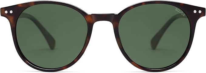 SOJOS 小さめ 丸型 クラシック 偏光サングラス レディース メンズ ヴィンテージスタイル UV400レンズ MAY SJ2113