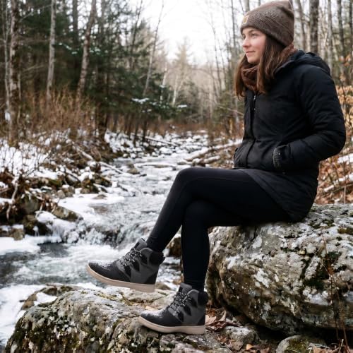 BARERUN Womens Waterproof Winter Snow Boots Lightweight Warm Ankle Booties