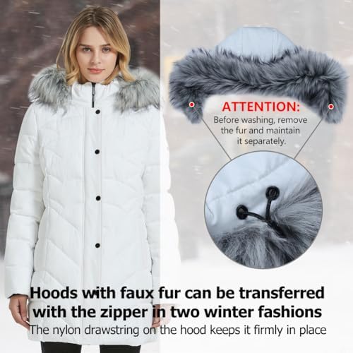 Women's Winter Warm Thicken Long Outwear Pockets Coat Parka Jacket XS-3XL