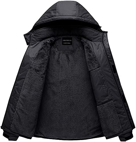 Men's Mountain Waterproof Ski Jacket - Windproof Snowboarding Warm Winter Coat Raincoat