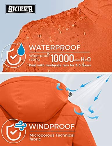 Men's Ski Jacket Windproof Waterproof Rain Coat Snow Winter Jacket