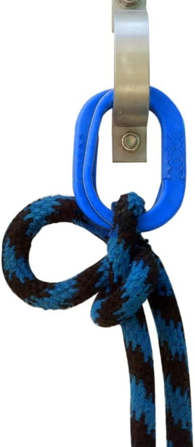 Injuries Preventing Horse Tether Tie - Portable, Versatile & Reusable Breakaway Horse Tie, Quick Release Under Heavy Pressure w/ 5 Loop Settings, Multi-Purpose Horse Clip (2 pcs Dark Blue)