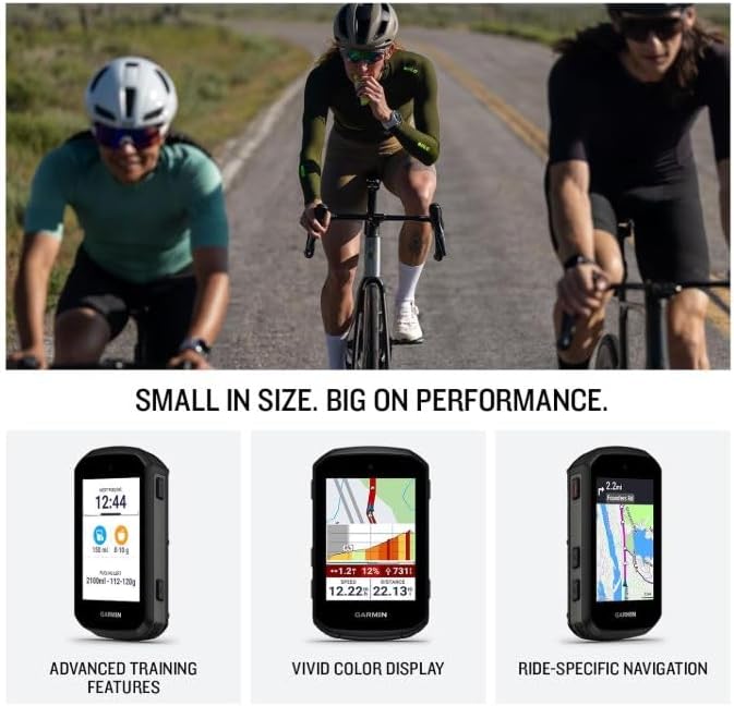 Garmin Edge 550 Compact GPS Cycling Computer 2.7" Vivid Color Display with Wearable4U PowerBank Bundle