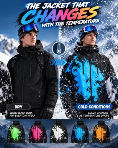 Reactive Jacket The Jacket That Changes When It Snows Windbreaker for Men