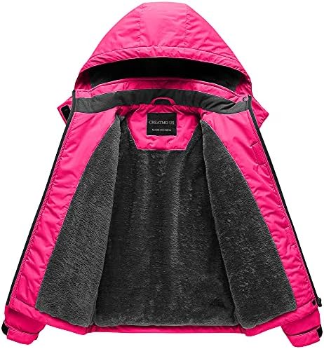 Girl's Waterproof Ski Jacket Warm Winter Snow Coat Windproof Snowboarding Rain Jacket