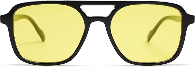 SOJOS Retro Aviator Sunglasses for Women Men,Trendy Rectangle Womens Mens Shades Sun Glasses SJ2202