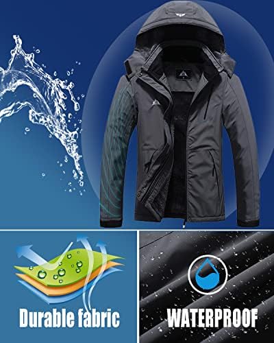 MOERDENG Women's Waterproof Warm Ski Coat Windproof Outdoor Winter Jacket