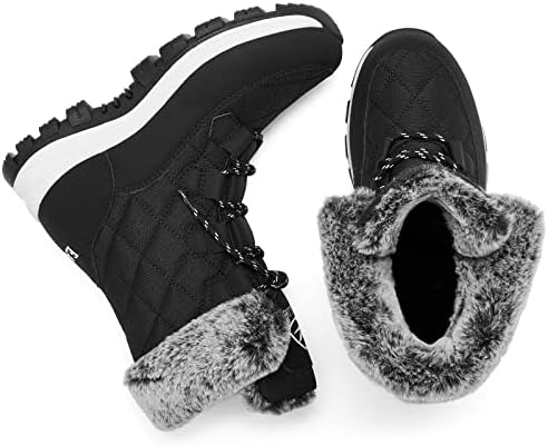 EARLDE Women's Snow Boots Waterproof Mid-Calf Winter Boots