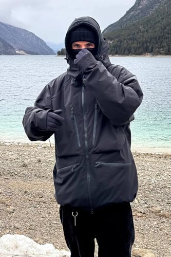 GSOU SNOW Snowboard Jacket Mens Womens Ski Jacket Baggy Snow Hoodie Coat