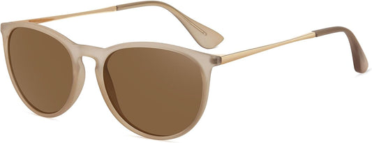 WOWSUN Retro Polarized Sunglasses Womens 2026 Trendy Round Classic Glasses