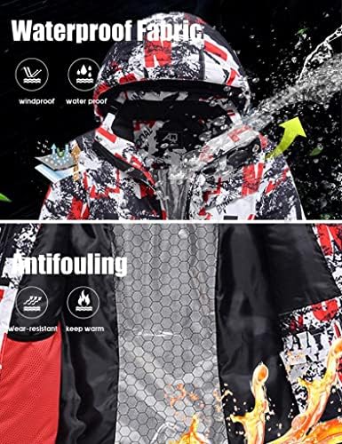 Men's Jacket and Pants Set Insulated Waterproof Waterproof Snowboard Snowsuits for Snow Sport