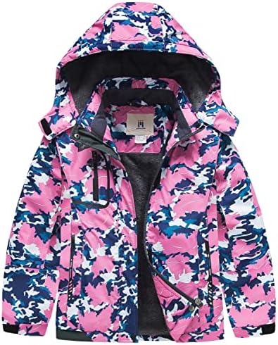 Girl's Waterproof Ski Jacket Warm Winter Snow Coat Windproof Snowboarding Rain Jacket