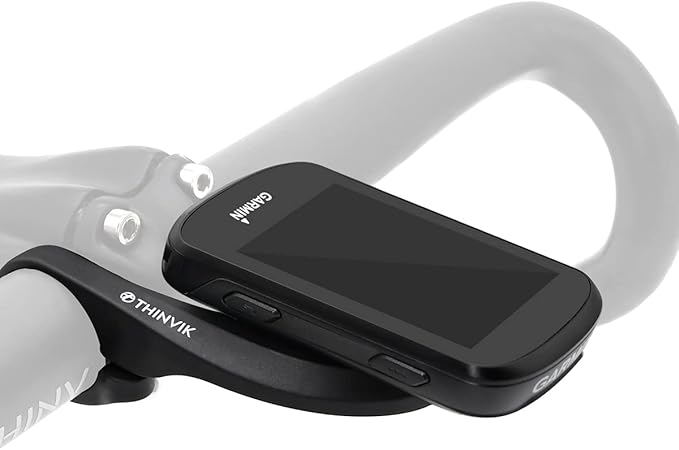 Thinvik Egde Out Front Bike Computer Mount for Garmin Edge 840/830/820/810/800/540/530/520/Plus/520/510/500/200/25 Touring and Touring Plus Compatible with 31.8/25.4mm Handlebar (Basic - Printed Logo)