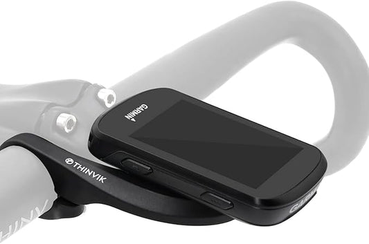 Thinvik Egde Out Front Bike Computer Mount for Garmin Edge 840/830/820/810/800/540/530/520/Plus/520/510/500/200/25 Touring and Touring Plus Compatible with 31.8/25.4mm Handlebar (Basic - Printed Logo)