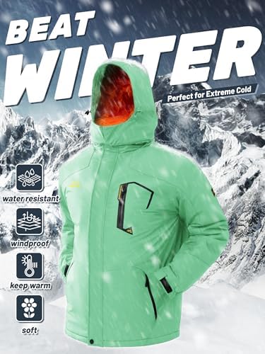TACVASEN Men's Winter Skiing Jackets Waterproof Thermal Snowboard Coats