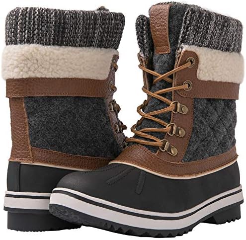 GLOBALWIN Women's Waterproof Winter Boots Snow Boots For Women