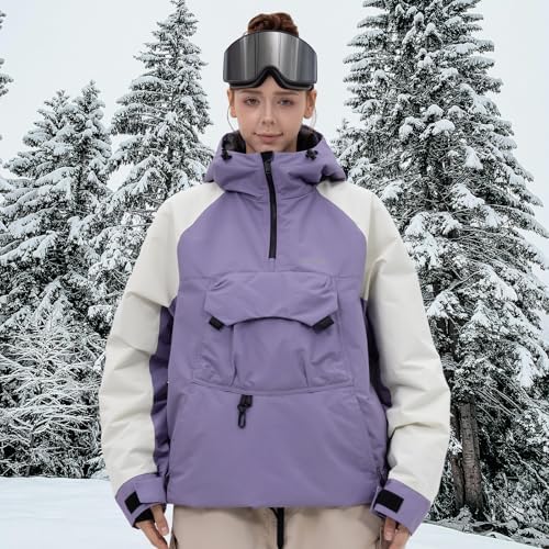 SNOWVERB Baggy Fit Ski Snowboard Coats Snow Anorak Jacket for Men and Women