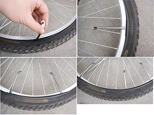 BlueSunshine Bicycle Tire Lever - Premium Hardened Stainless steel Levers to Repair Bike Tube - Must Have Tool Kit for Road Bicyclist - Set of 3