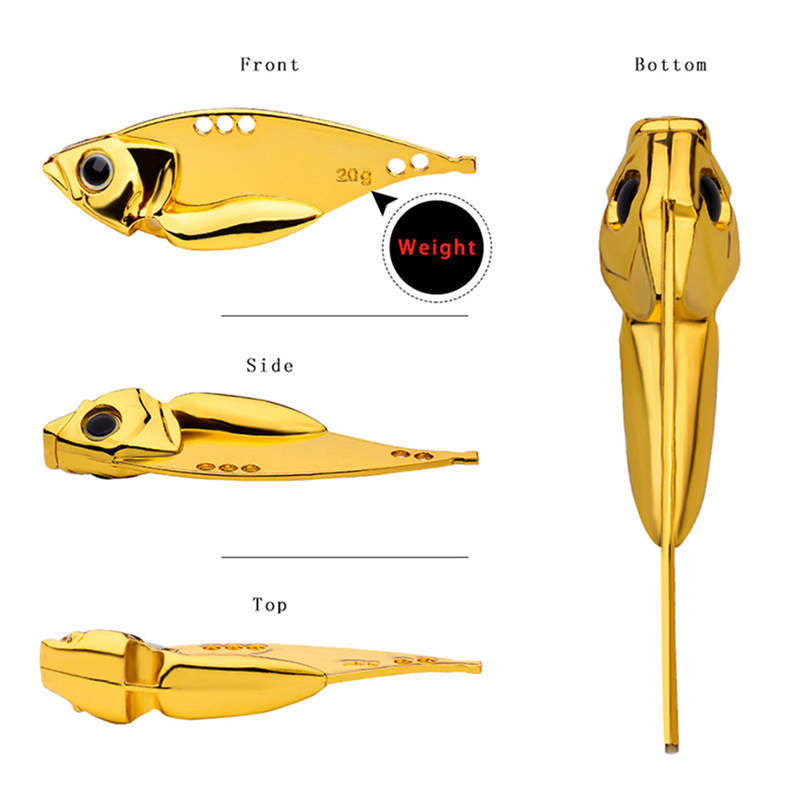 Metal Blade Baits for Bass Fishing Lures and Crankbaits