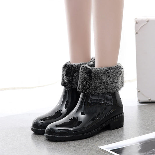 Women's Short Tube Rain Boots - Water Shoes