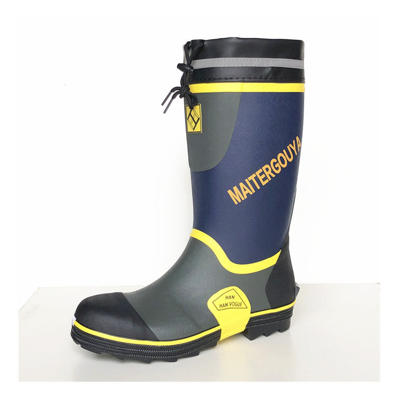 Men's Steel Toe Waterproof Rubber Rain Boots