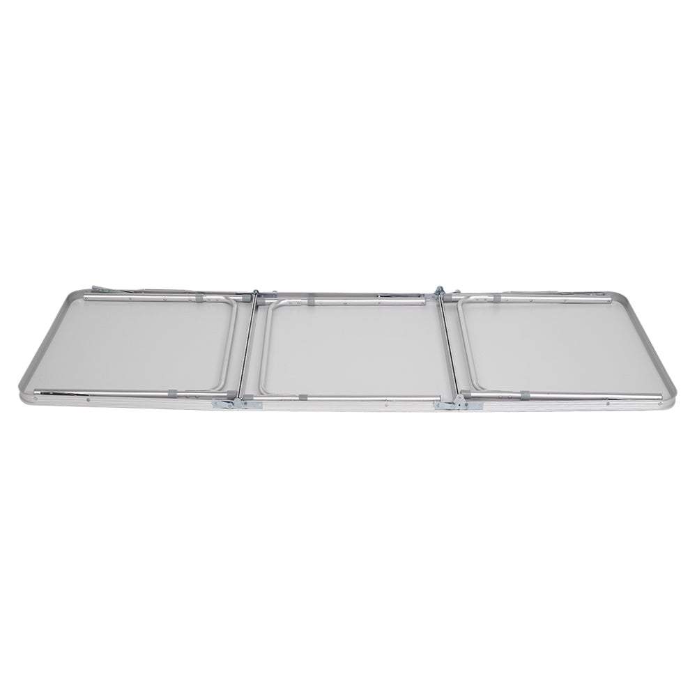 6ft Silver Outdoor Folding Table Aluminum Alloy Rectangular  50kg