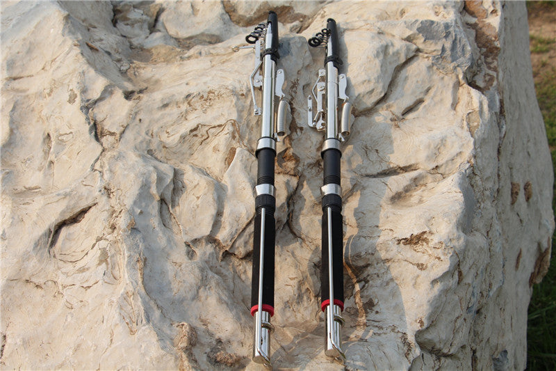 Fishing Rod, Spring Rod, and Stand