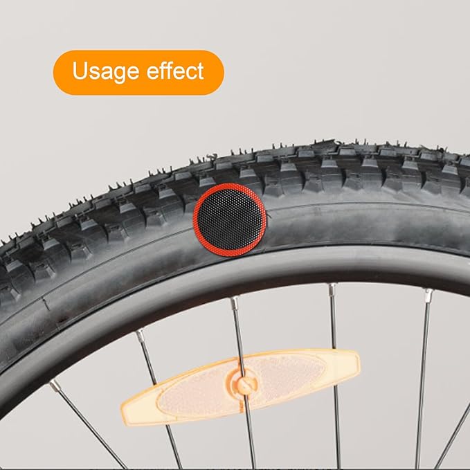 Multi-Function Bike Tire Patch Repair Kit with Cold Vulcanizing Glue Anti-wear Materials Tire Levers Valve Tool Compact Lightweight Bicycle Tube Patch for Outdoor Cycling