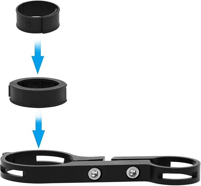 Bicycle Handlebar Extender, Bike Extension Bar Double Clamp Aluminum Alloy Holder Bracket Bicycle Accessories for Flashlight Speedometer for XIAOMI M365, Ninebot ES1 ES2,Mountain Bicycle