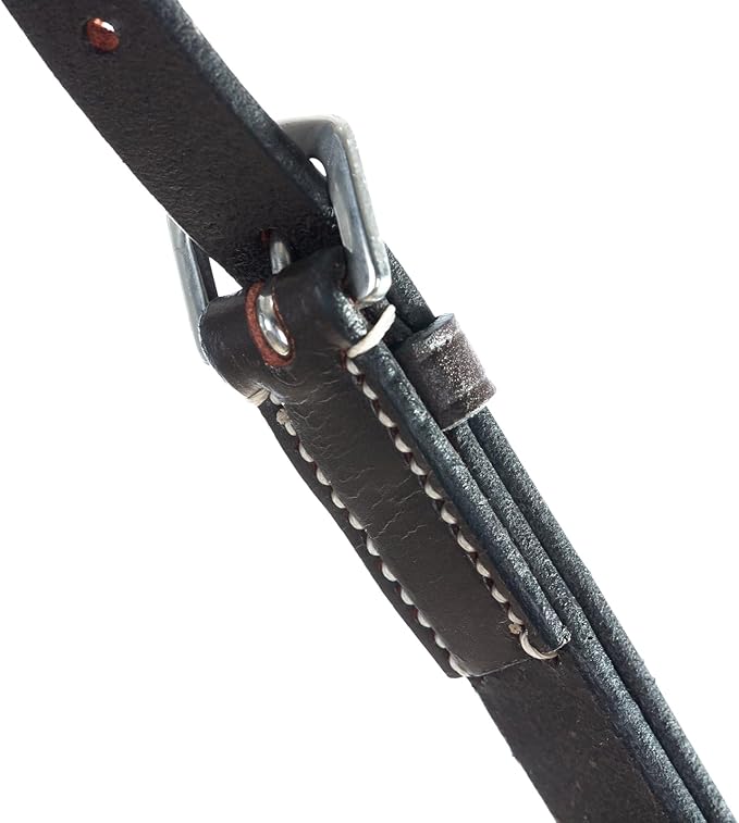 Equinavia Saga Adjustable Leather Running Martingale with Stainless Steel Hardware