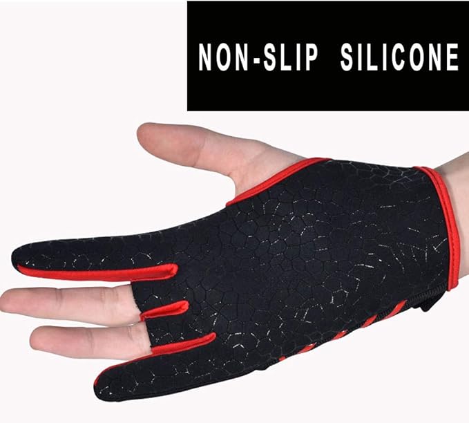 Professional Anti-Skid Bowling Gloves Comfortable Bowling Accessories Semi-Finger Instruments Sports Gloves Mittens for Bowling