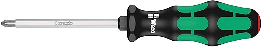 Wera 05007680001 Kraftform Plus 334 SK/6 Screwdriver Set and Rack, Lasertip, 6-Piece