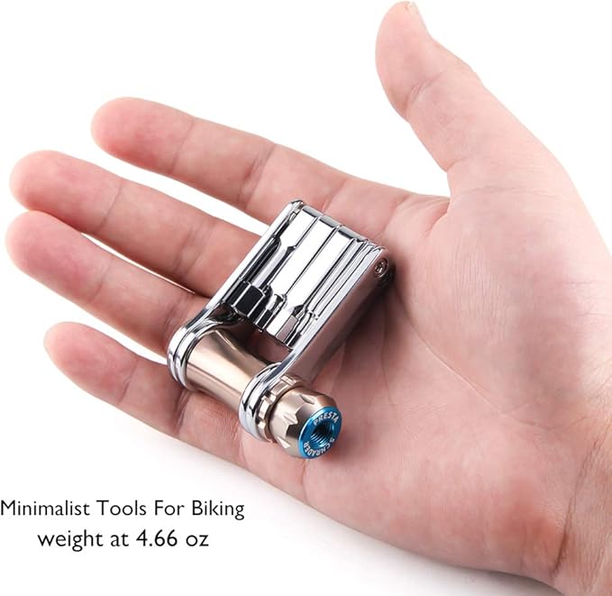 Bike Tool Mini 11 in 1 Multi-Tool - Chain Tool/Torx/Hex/Screwdriver Bicycle Multitool Kit - Cycling Mechanic Repair Tools with CO2 Inflator for Road and Mountain Bikes